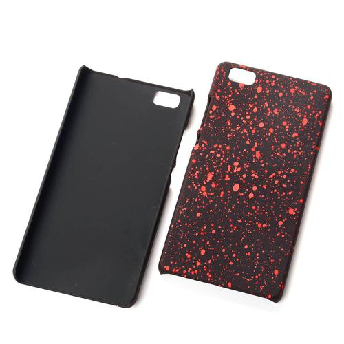 Handy H�lle Schutz Case Bumper Schale f�r Huawei P8 Lite 3D Sterne Rot