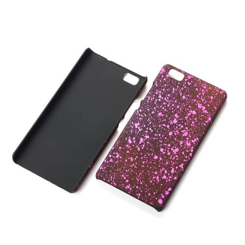 Handy H�lle Schutz Case Bumper Schale f�r Huawei P8 Lite 3D Sterne Pink