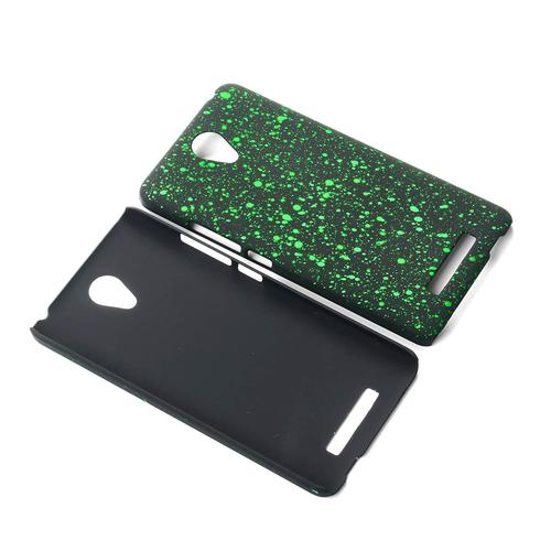 Handy H�lle Schutz Case Bumper Schale f�r Xiaomi Redmi Note 2 3D Sterne Gr�n