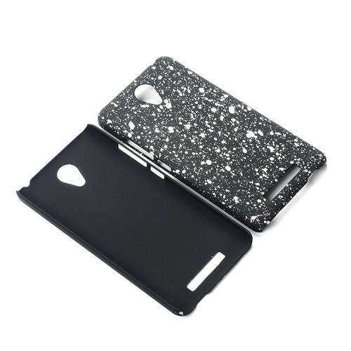 Handy H�lle Schutz Case Bumper Schale f�r Xiaomi Redmi Note 2 3D Sterne Wei�