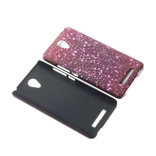 Handy H�lle Schutz Case Bumper Schale f�r Xiaomi Redmi Note 2 3D Sterne Pink