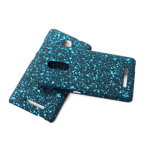 Handy H�lle Schutz Case Bumper Schale f�r Xiaomi Redmi Note 3 3D Sterne T�rkis