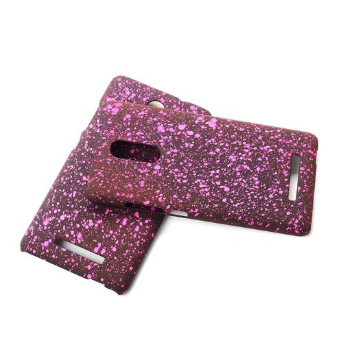 Handy H�lle Schutz Case Bumper Schale f�r Xiaomi Redmi Note 3 3D Sterne Pink