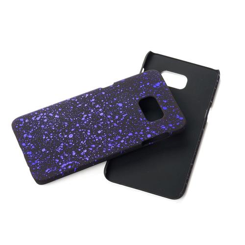 Handy H�lle Schutz Case Bumper Schale f�r Samsung Galaxy S6 Edge Plus 3D Sterne Lila