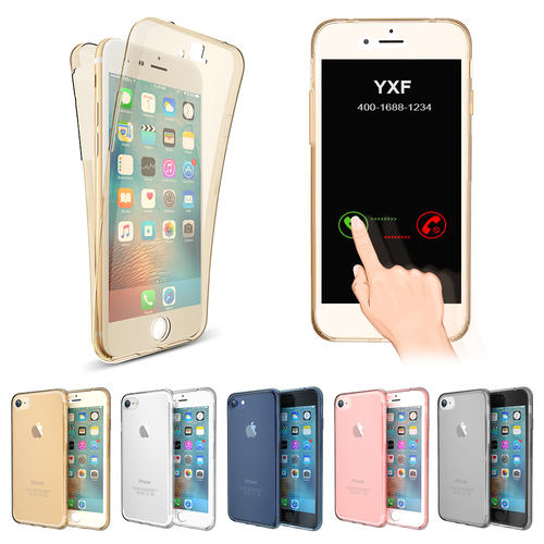 Full TPU Case f�r Apple iPhone Schutz H�lle Case Handy Tasche Transparent Cover