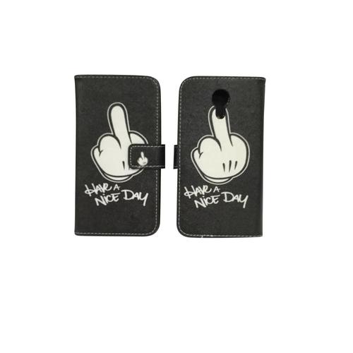 Handyh�lle Tasche f�r Handy Wiko Robby Mittelfinger