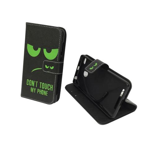 Handyh�lle Tasche f�r Handy Xiaomi Redmi 3s Dont Touch My Phone Gr�n
