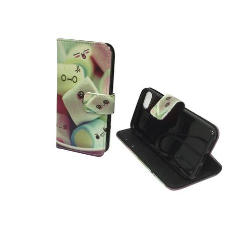 Handyh�lle Tasche f�r Handy Apple iPhone 7 Schriftzug Marshmallows