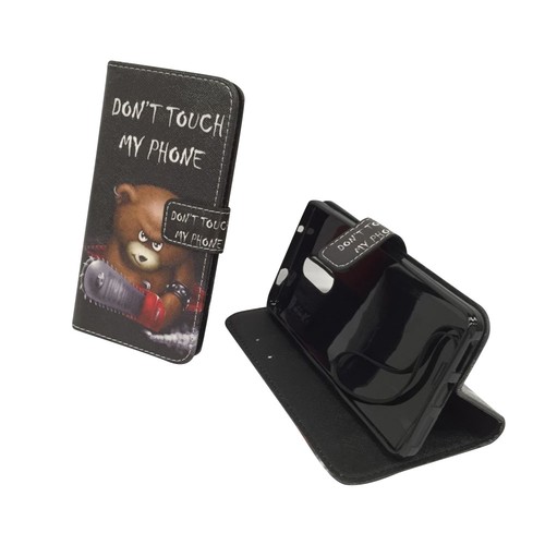 Handyh�lle Tasche f�r Handy Xiaomi Redmi Pro Schriftzug B�r mit Kettens�ge