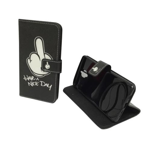 Handyh�lle Tasche f�r Handy OnePlus 3 / Three Mittelfinger