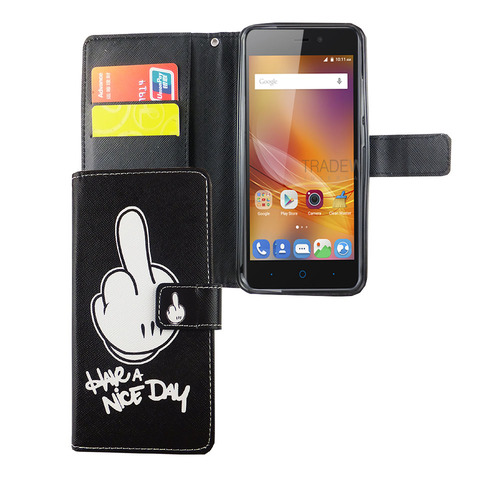 Handyh�lle Tasche f�r Handy ZTE Blade A452 Mittelfinger