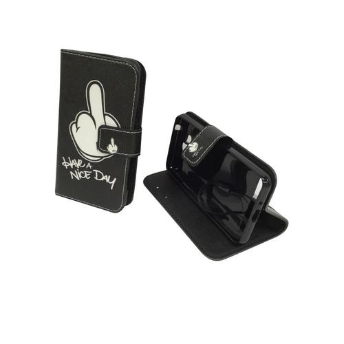 Handyh�lle Tasche f�r Handy Huawei Y3 II / 2 Mittelfinger