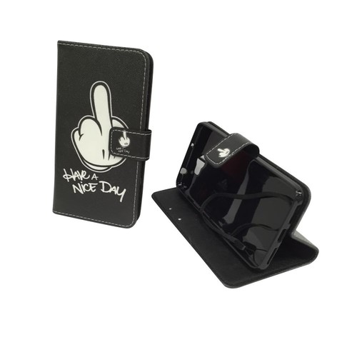 Handyh�lle Tasche f�r Handy Huawei Y5 II / 2 Mittelfinger