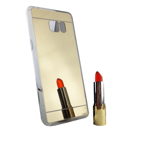 Samsung Galaxy Note 7 Handy H�lle Spiegel Mirror Soft-Case Schutz-Cover Gold