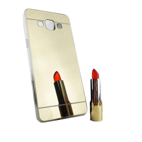 Samsung Galaxy A5 2015 Handy H�lle Spiegel Mirror Soft-Case Schutz-Cover Gold