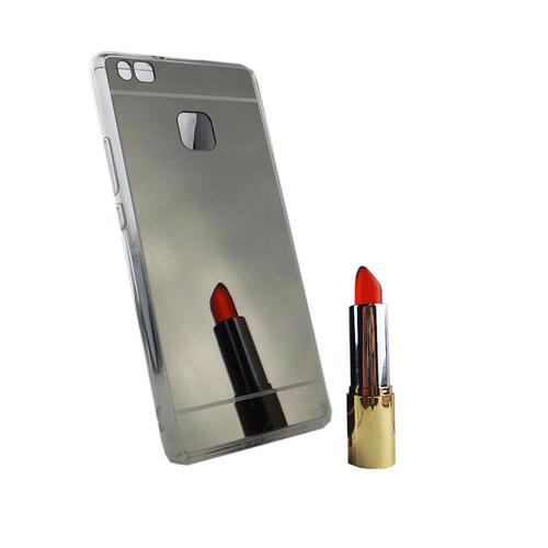 Huawei P9 Lite Handy H�lle Spiegel Mirror Soft-Case Schutz-Cover Schwarz
