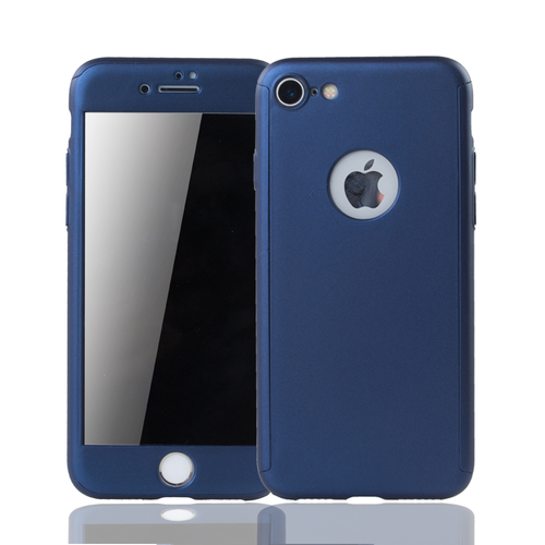 Handyh�lle Schutzh�lle f�r Apple iPhone 6 / 6s Plus Full Case Cover Displayschutz 360 Blau