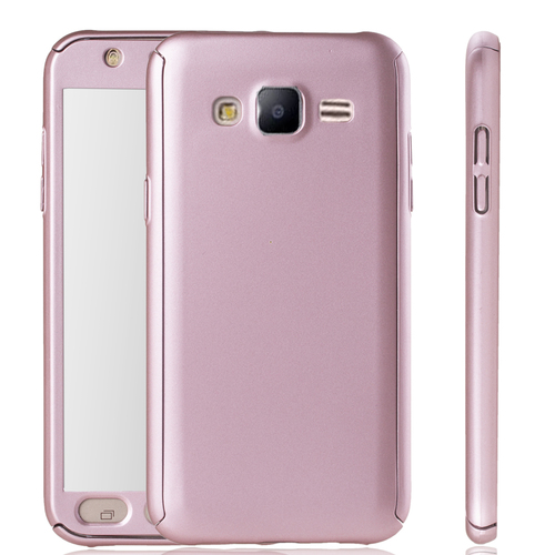 Handyh�lle Schutzh�lle f�r Samsung Galaxy J5 Full Case Cover Displayschutz 360 Rosa