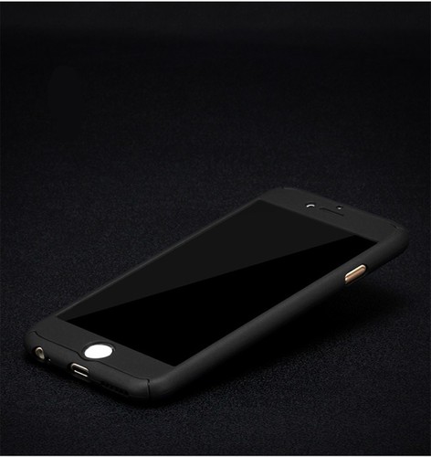 Handyh�lle Schutzh�lle f�r Huawei P9 Lite Full Case Cover Displayschutz 360 Schwarz