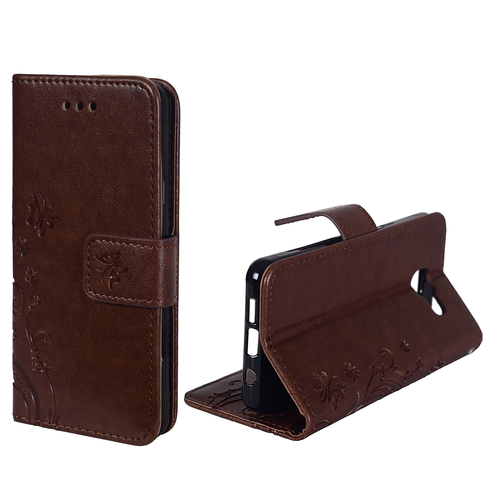 Schutz H�lle Blumen f�r Handy Samsung Galaxy A3 2016 Coffee