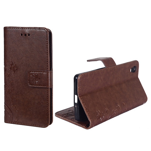 Schutz H�lle Blumen f�r Handy Sony Xperia X Coffee