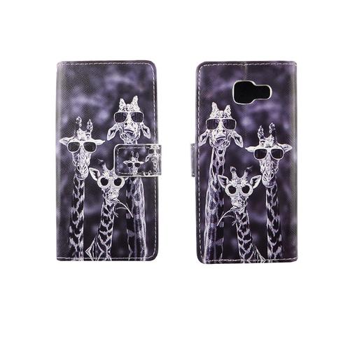 Handyh�lle Tasche f�r Handy Samsung Galaxy A3 2016 3 Giraffen