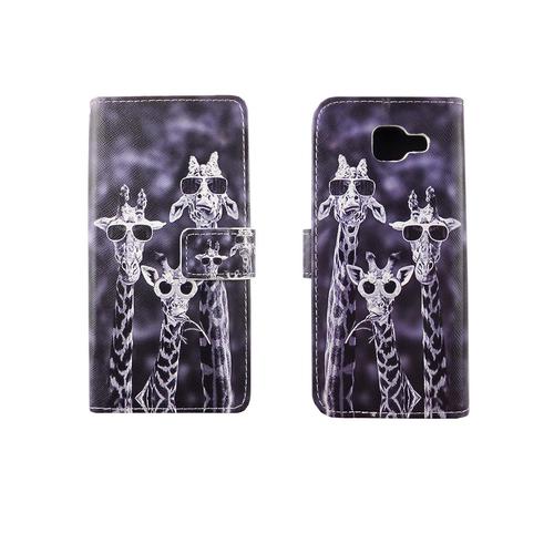Handyh�lle Tasche f�r Handy Samsung Galaxy A5 2016 3 Giraffen