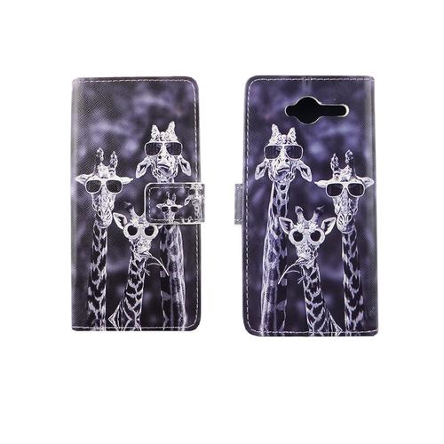 Handyh�lle Tasche f�r Handy ZTE Blade L3 3 Giraffen