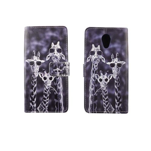 Handyh�lle Tasche f�r Handy Wiko Robby 3 Giraffen