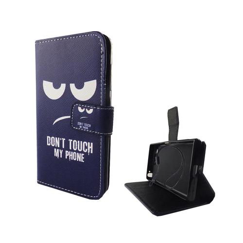 Handyh�lle Tasche f�r Handy Sony Xperia X Compact Dont Touch my Phone