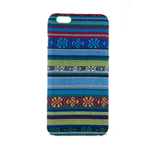 Handyh�lle aus Stoff-Case f�r Apple iPhone 6 / 6s Plus Cover Etuis Bumper Blau