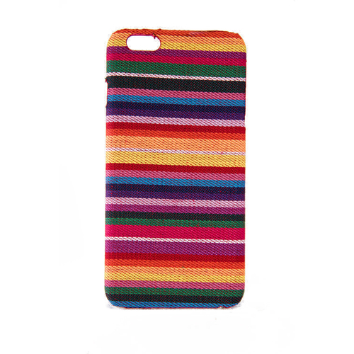 Handyh�lle aus Stoff-Case f�r Apple iPhone 6 / 6s Plus Cover Etuis Bumper Bunt