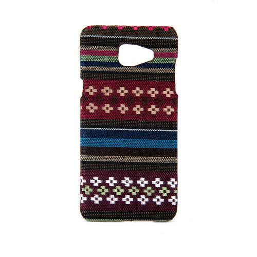 Handyh�lle aus Stoff-Case f�r Samsung Galaxy A5 2016 Cover Etuis Bumper Braun