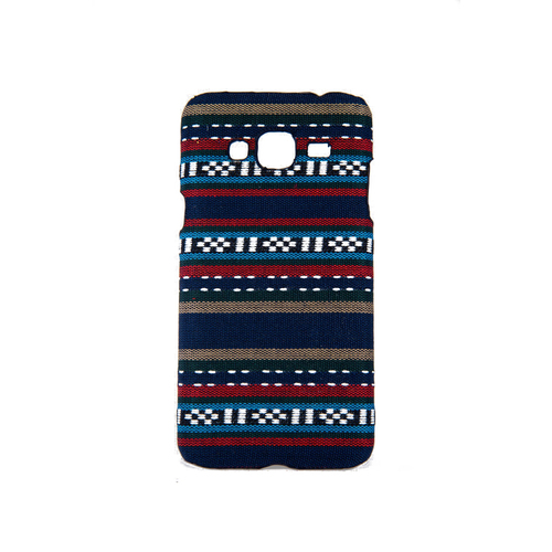 Handyh�lle aus Stoff-Case f�r Samsung Galaxy J3 2016 Cover Etuis Bumper Blau