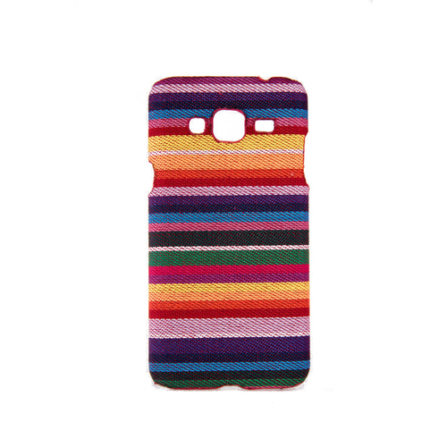 Handyh�lle aus Stoff-Case f�r Samsung Galaxy J3 2016 Cover Etuis Bumper Bunt