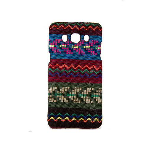 Handyh�lle aus Stoff-Case f�r Samsung Galaxy J5 2016 Cover Etuis Bumper Braun