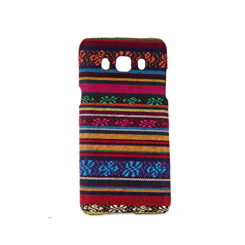 Handyh�lle aus Stoff-Case f�r Samsung Galaxy J5 2016 Cover Etuis Bumper Orange