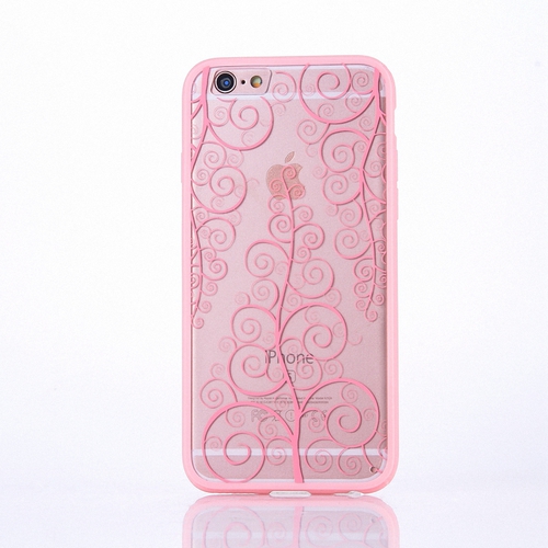 Handy H�lle Mandala f�r Apple iPhone 6s Plus Design Case Schutzh�lle Motiv Blume Cover Tasche Bumper Rosa