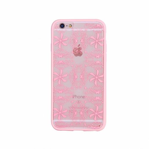 Handy H�lle Mandala f�r Samsung Galaxy S6 Design Case Schutzh�lle Motiv Ornamente Cover Tasche Bumper Rosa