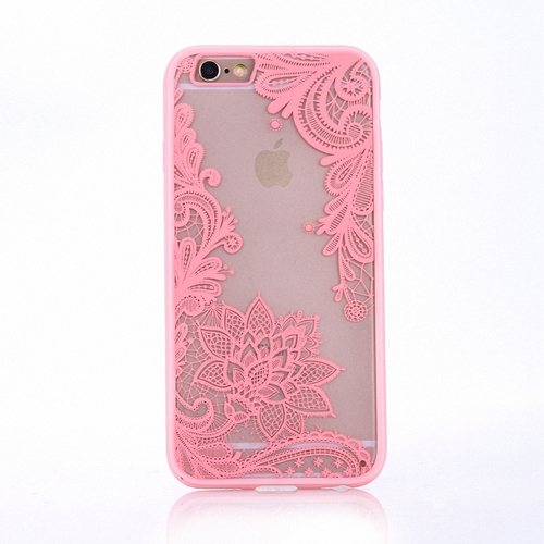 Handy H�lle Mandala f�r Samsung Galaxy S6 Design Case Schutzh�lle Motiv Bl�te Cover Tasche Bumper Rosa