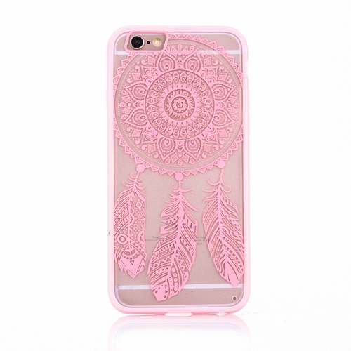 Handy H�lle Mandala f�r Samsung Galaxy J3 2016 Design Case Schutzh�lle Motiv Traumf�nger Cover Tasche Bumper Rosa