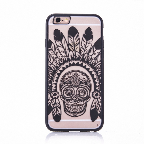 Handy H�lle Mandala f�r Samsung Galaxy J5 2016 Design Case Schutzh�lle Motiv Federn Totenkopf Cover Tasche Bumper Schwarz