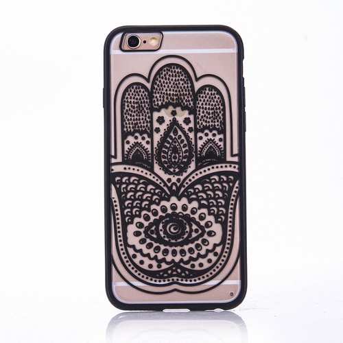 Handy H�lle Mandala f�r Samsung Galaxy J5 2016 Design Case Schutzh�lle Motiv Hand Fatima Cover Tasche Bumper Schwarz