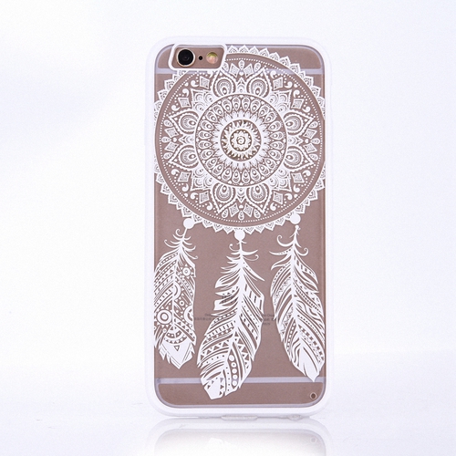 Handy H�lle Mandala f�r Huawei P9 Design Case Schutzh�lle Motiv Traumf�nger Cover Tasche Bumper Wei�