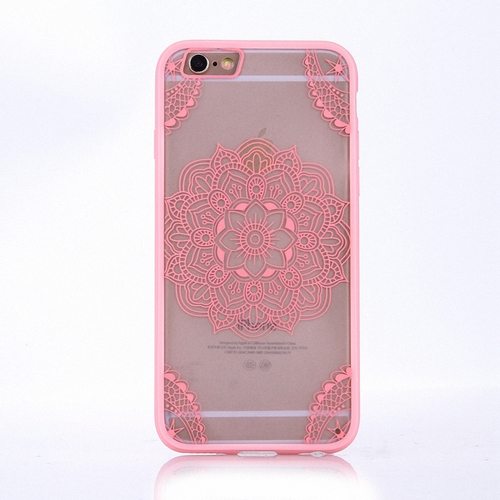 Handy H�lle Mandala f�r Huawei P9 Lite Design Case Schutzh�lle Motiv Indianische Spitze Cover Tasche Bumper Rosa