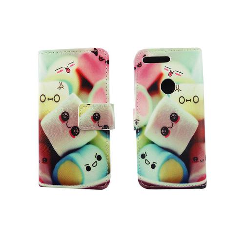 Handyh�lle Tasche f�r Handy Google Pixel Schriftzug Marshmallows