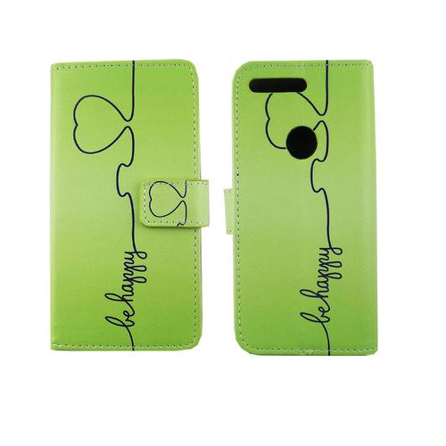 Handyh�lle Tasche f�r Handy Google Pixel Be Happy Gr�n