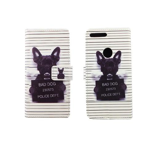 Handyh�lle Tasche f�r Handy Google Pixel B�ser Hund Wei�