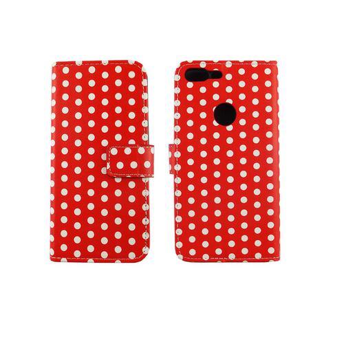 Handyh�lle Tasche f�r Handy Google Pixel XL Polka Dot Rot