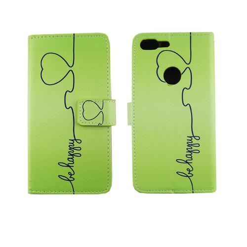 Handyh�lle Tasche f�r Handy Google Pixel XL Be Happy Gr�n